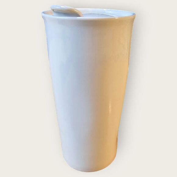 Rae Dunn Artisan Collection 'Hello' Ceramic To Go Travel Mug - Picture 4 of 7